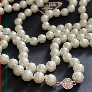 Vintage GIVENCHY Long Faux Freshwater Pearl Necklace